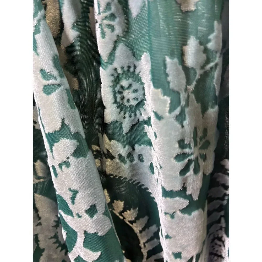 Intimately Free People NWT Floral Crushed Velvet Dress in Sage Size S